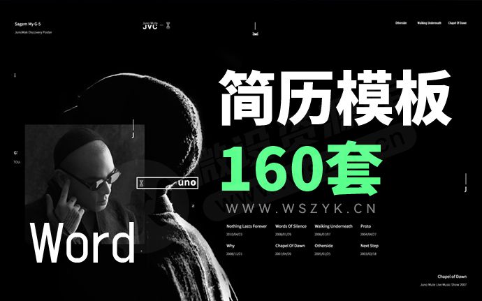 160套最全Word简历模板大合集来了，打工人求职面试必备！(230325)
