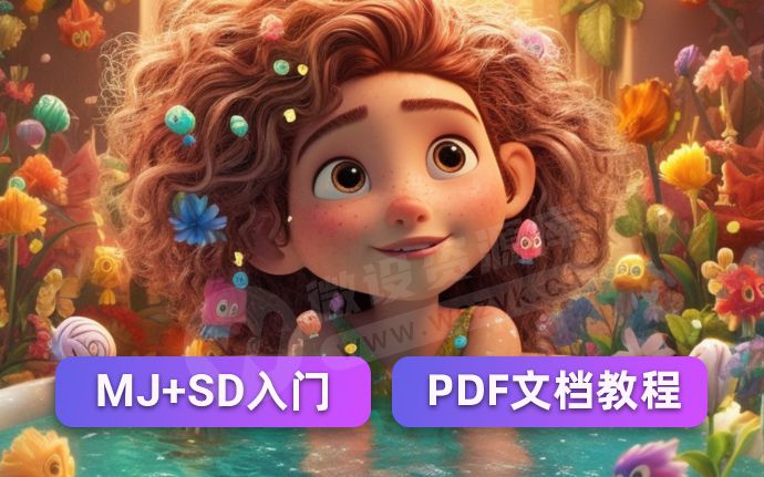 精选AI绘画 Midjouney+Stable Diffusion 新手入门PDF文档教程（230421）