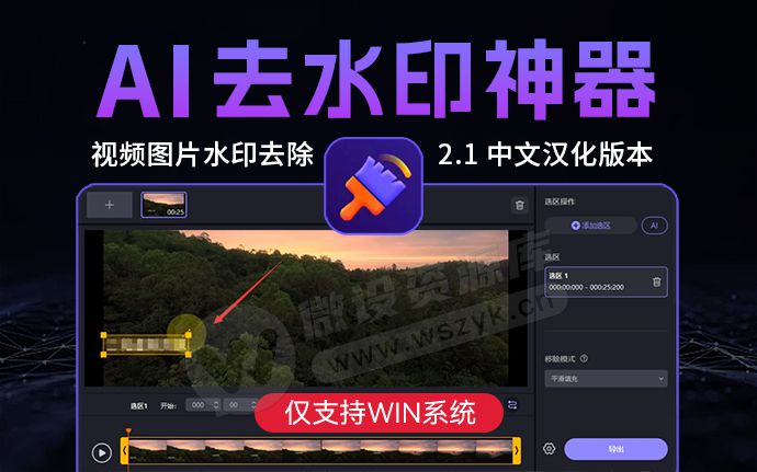 最强Ai视频图片去水印神器2.1新版来了！logo/文字/人物瞬间消失（240114）