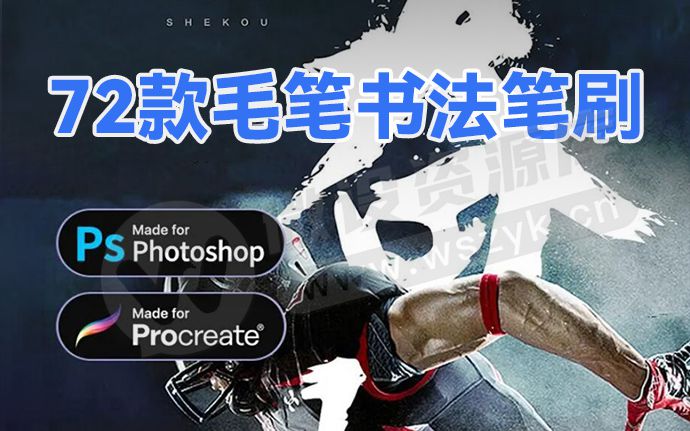 毛笔书法笔刷｜精选超 70+ 款笔刷，自己也能写出中国风！（240409）